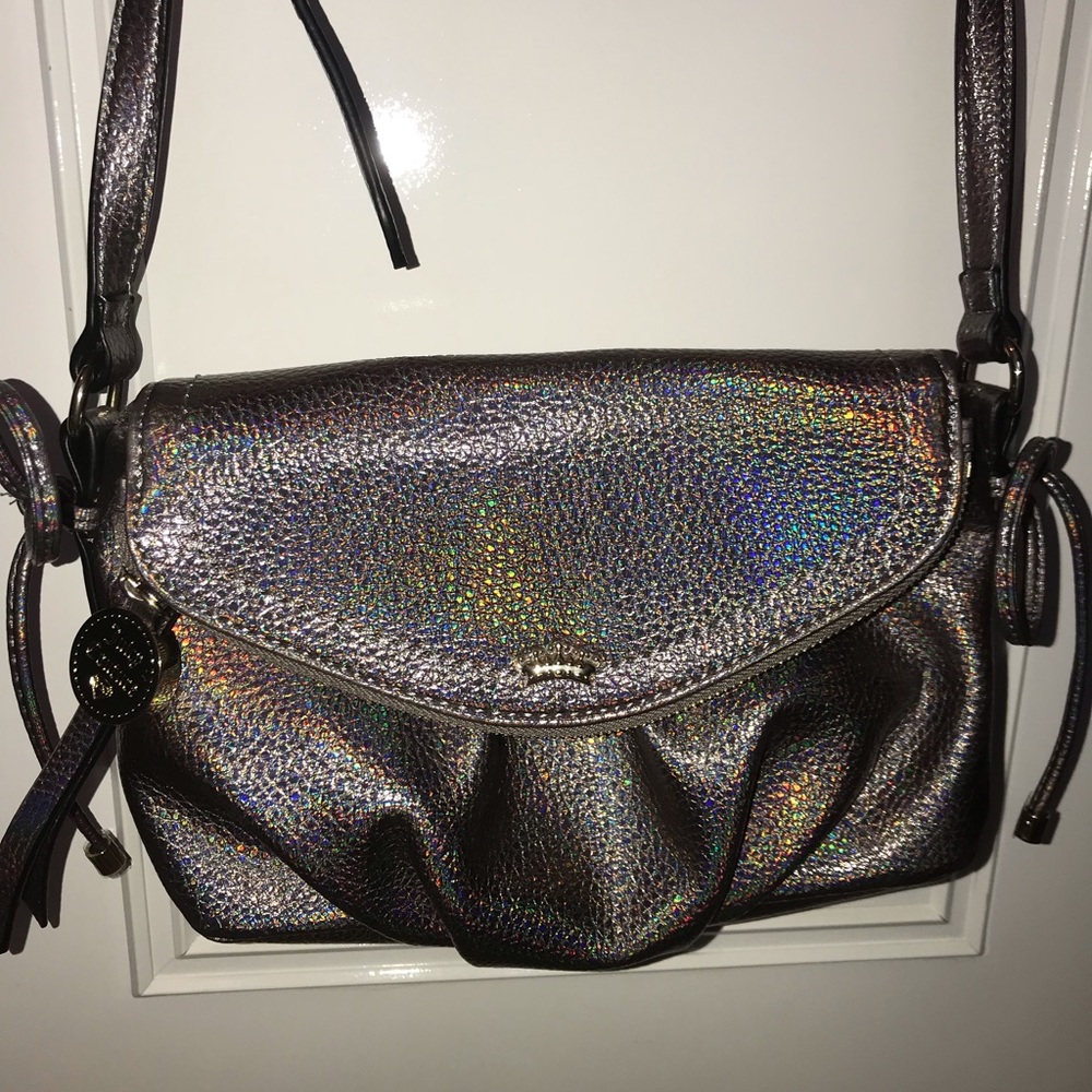 Juicy Couture purple iridescent crossbody bag